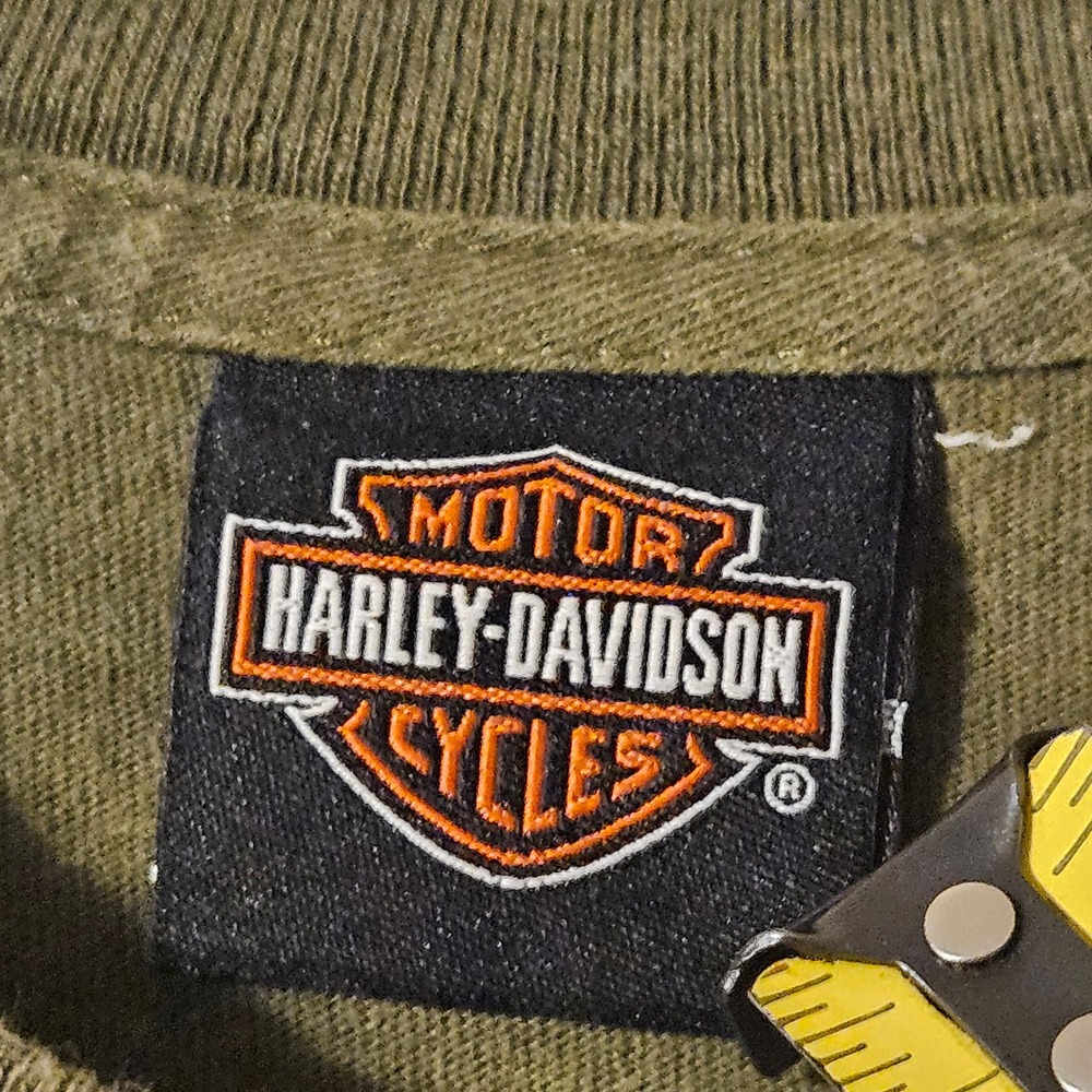 Harley Davidson Mens Myrtle Beach South Carolina Graphic T-Shirt Green Large - Picture 5 of 7